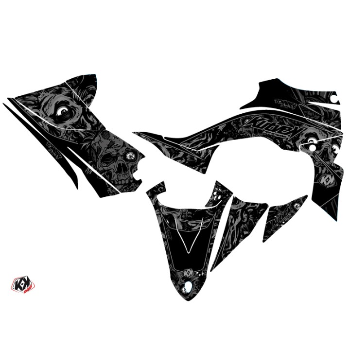 Kit Déco Quad Zombies Dark Yamaha 450 YFZ R Noir (2009-2013)