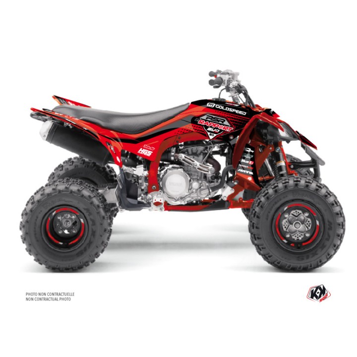 Kit Déco Quad Replica By Rapport K20 Yamaha 450 YFZ R Rouge Noir (200