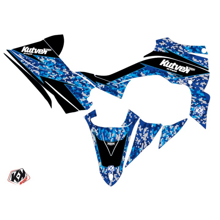 Kit Déco Quad Predator Yamaha 450 YFZ R Bleu (2014-2023)