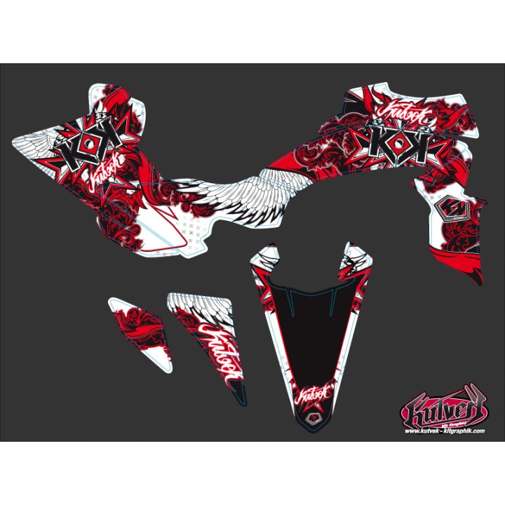 Kit Déco Quad Demon Yamaha 450 YFZ R Rouge (2014-2023)
