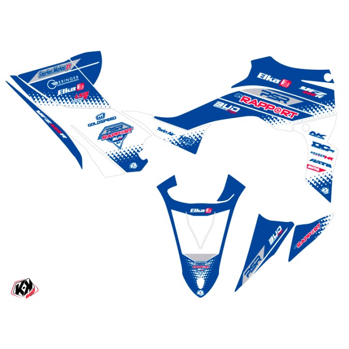 Kit Déco Quad Replica By Rapport K20 Yamaha 450 YFZ R Bleu (2014-2023