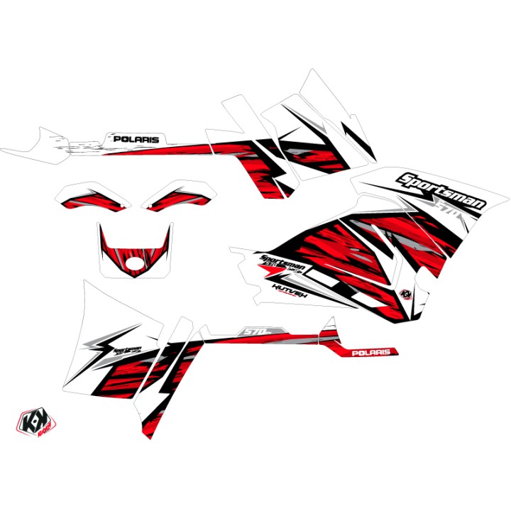 Kit Déco Quad Jungle Polaris 570 Sportsman Forest Rouge (2018-2020)