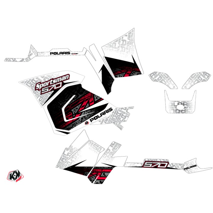 Kit Déco Quad Rock Polaris 570 Sportsman Forest Blanc (2018-2020)