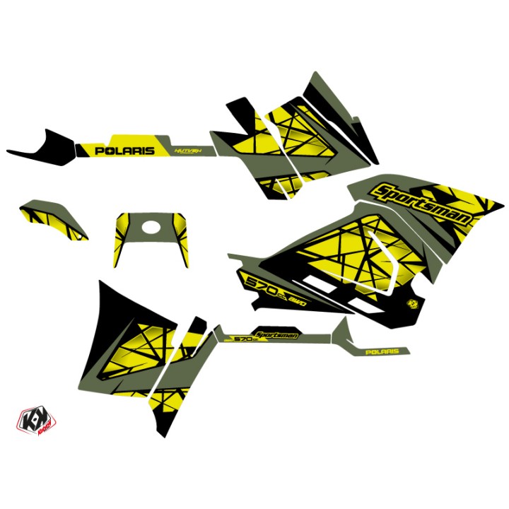 Kit Déco Quad Spin Polaris 570 Sportsman Forest Jaune (2021-2023)