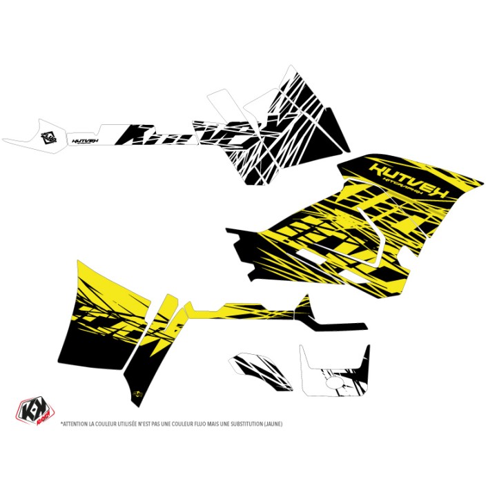 Kit Déco Quad Eraser Fluo Polaris 570 Sportsman Forest Jaune (2021-20