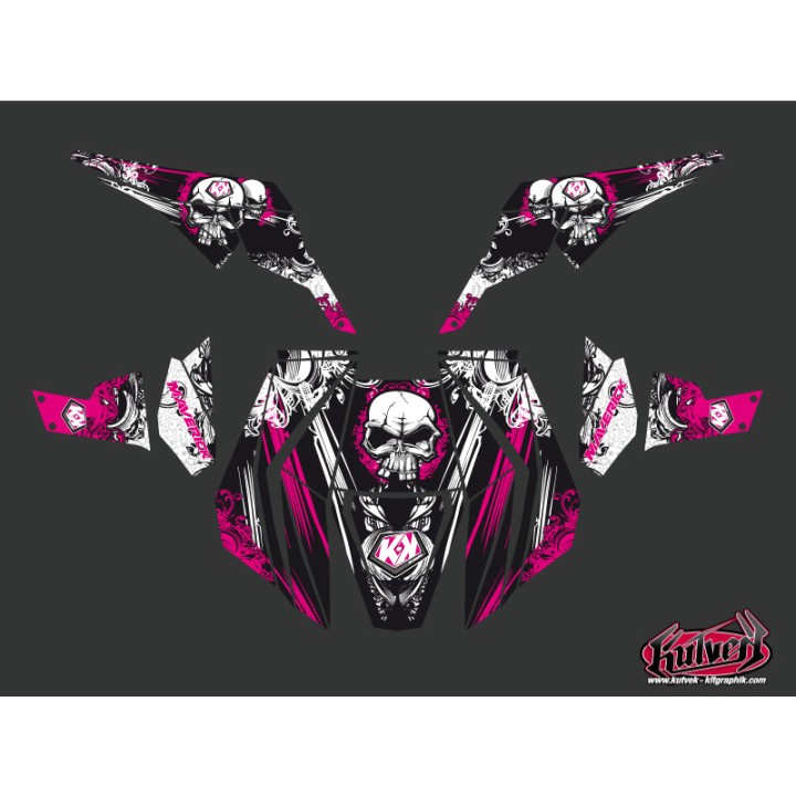 Kit Déco SSV Trash Can Am Maverick Noir Rose (2013-2017)