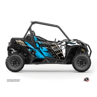 Kit Déco SSV Kraft Can Am Maverick Sport Avec Portes Blanc Bleu (2018