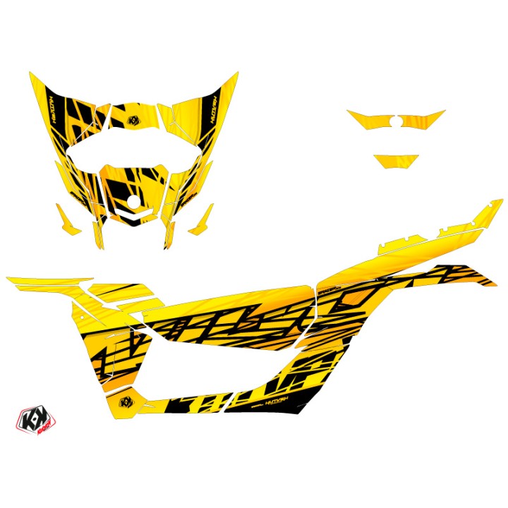 Kit Déco SSV Eraser Can Am Maverick X3 Jaune (2017-2023)