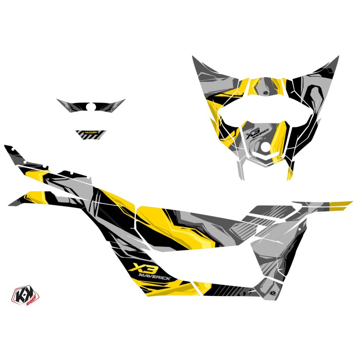 Kit Déco SSV Kliff Can Am Maverick X3 Jaune (2017-2023)