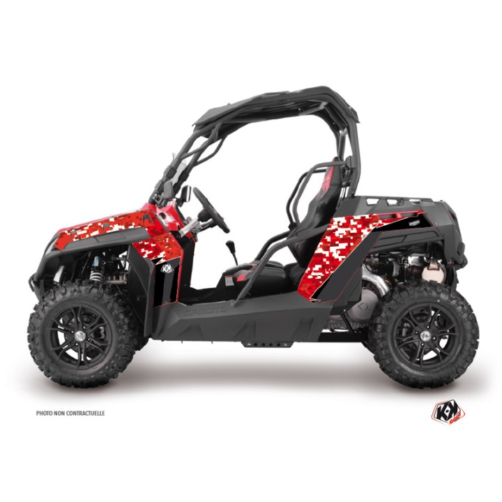 Kit Déco SSV Predator CF Moto Z Force 800 Rouge (2013-2023)