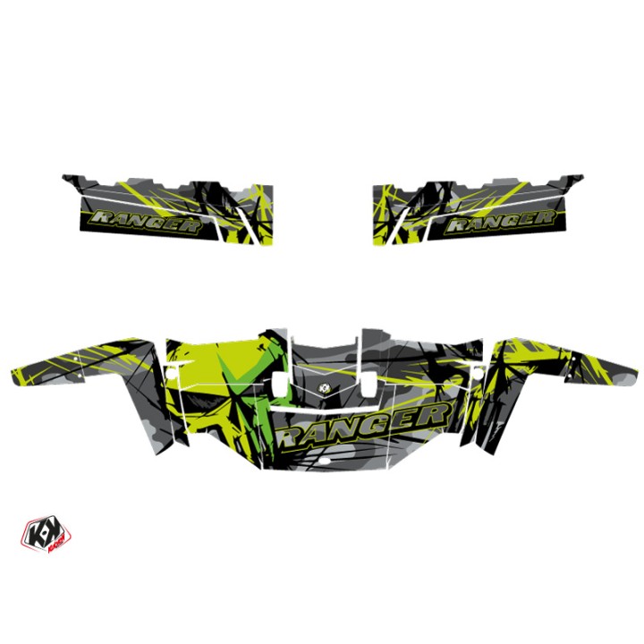 Kit Déco SSV Evil Polaris Ranger 570 FULL Gris Vert (2016-2021)