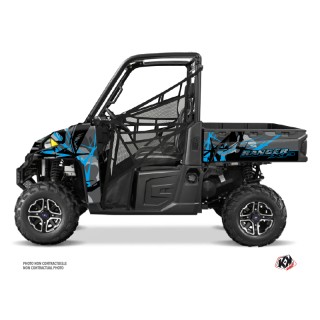 Kit Déco SSV Evil Polaris Ranger 900 XP Gris Bleu (2012-2015)