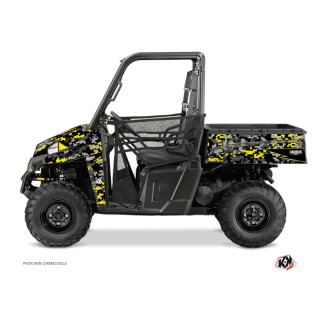 Kit Déco SSV Predator Polaris Ranger 900 XP Noir Gris Jaune (2012-201