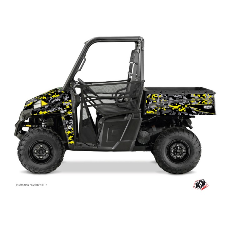 Kit Déco SSV Predator Polaris Ranger 900 XP Noir Gris Jaune (2012-201