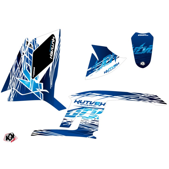 Kit Déco Quad Eraser Polaris Scrambler 500 Bleu (1997-2009)