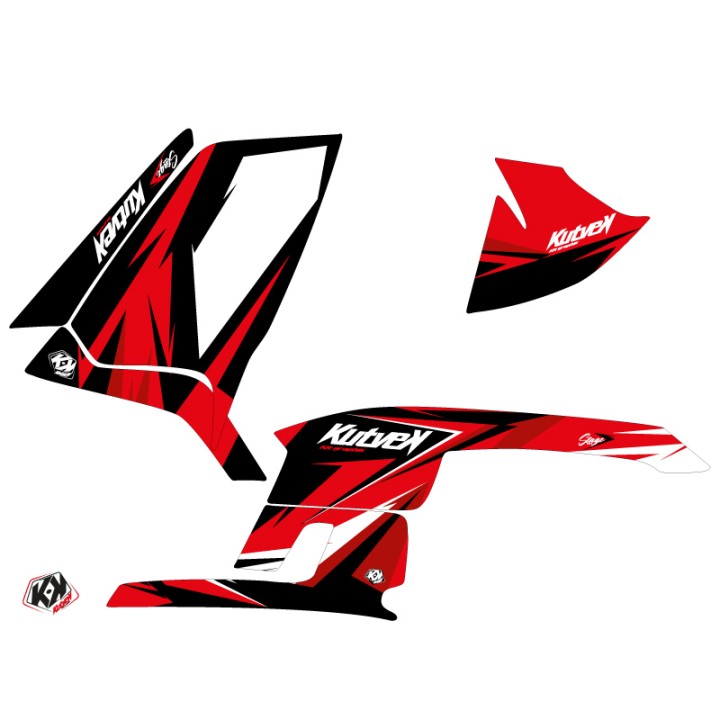Kit Déco Quad Stage Polaris Scrambler 500 Rouge (1997-2009)