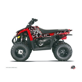 Kit Déco Quad Freegun Eyed Polaris Scrambler 500 Gris Rouge (2010-201