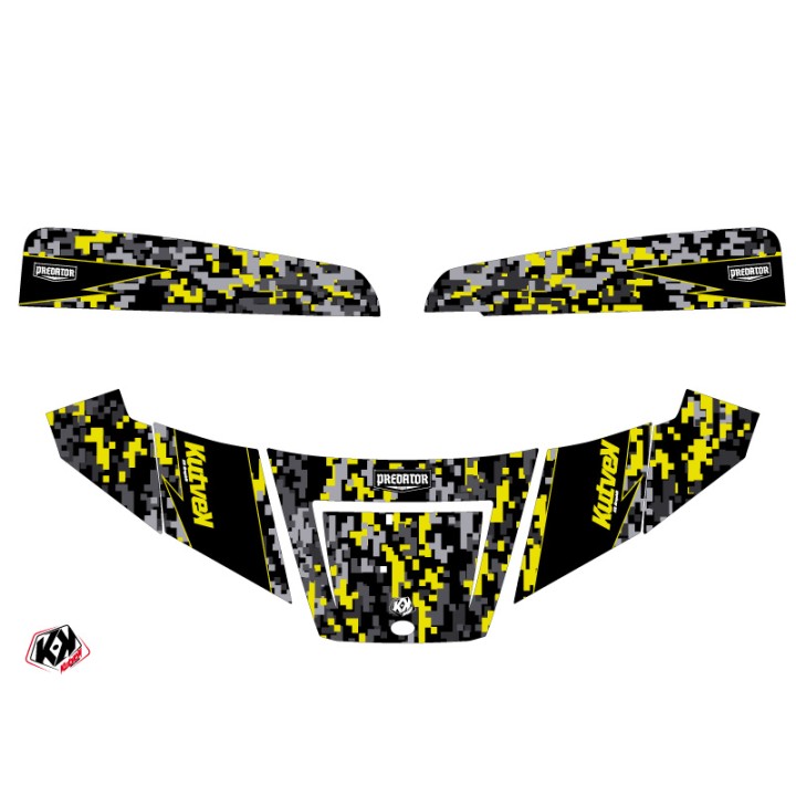 Kit Déco SSV Predator Polaris Ranger 570 Noir Gris Jaune (2022-2023)
