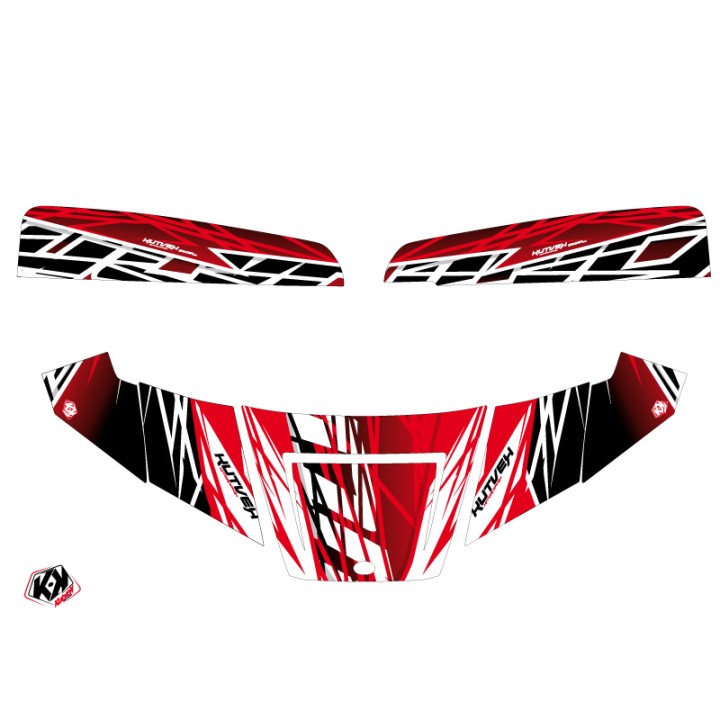 Kit Déco SSV Eraser Polaris Ranger 570 Rouge Blanc (2022-2023)