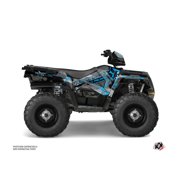Kit Déco Quad Evil Polaris 570 Sportsman Forest Gris Bleu (2014-2017)