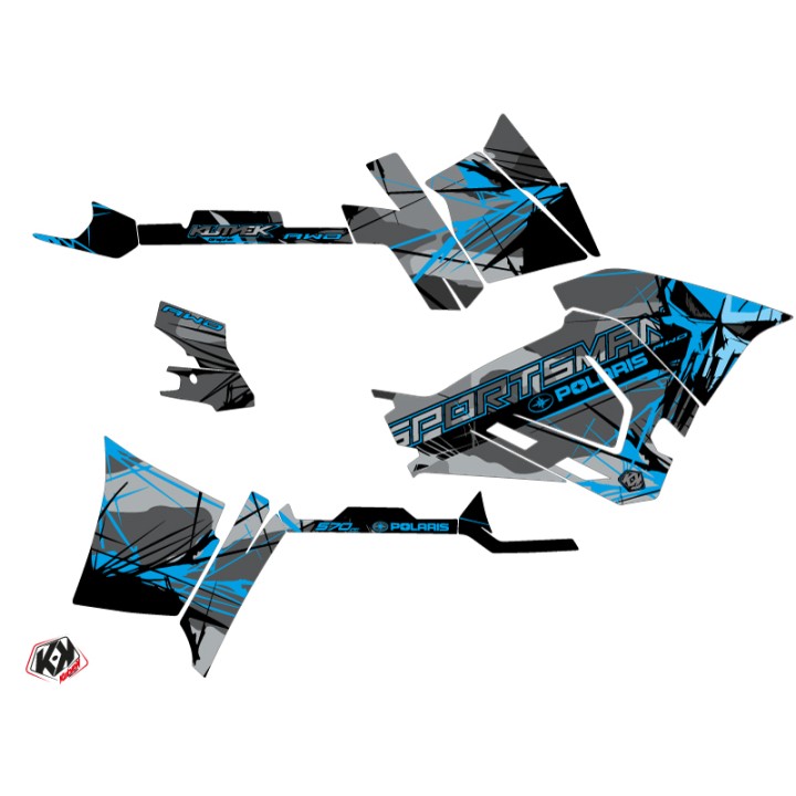 Kit Déco Quad Evil Polaris 570 Sportsman Forest Gris Bleu (2014-2017)