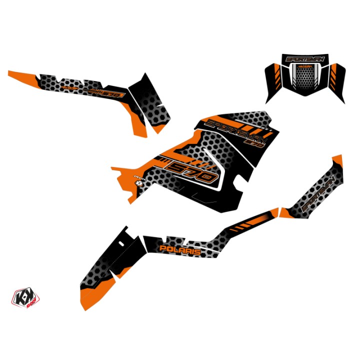 Kit Déco Quad Splinter Polaris 570 Sportsman Noir Orange (2014-2017)