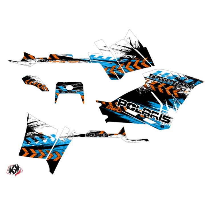 Kit Déco Quad Lifter Polaris 570 Sportsman Forest Orange Bleu (2014-2