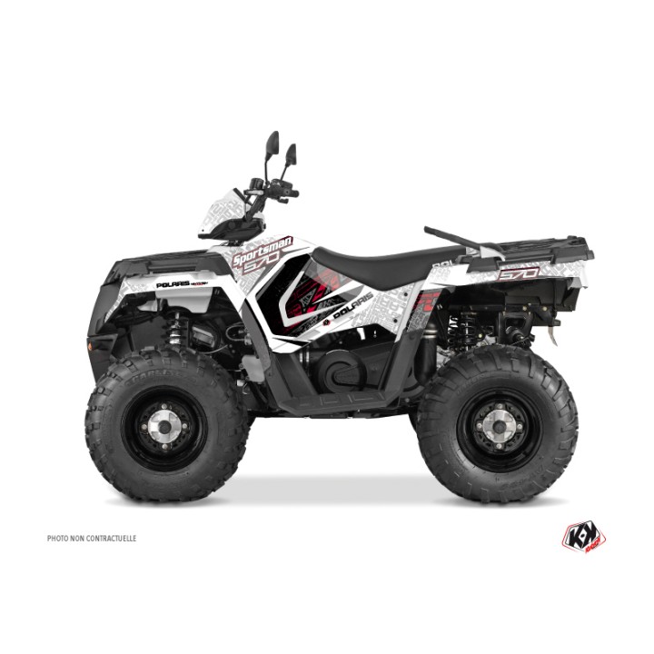 Kit Déco Quad Rock Polaris 570 Sportsman Forest Blanc (2014-2017)