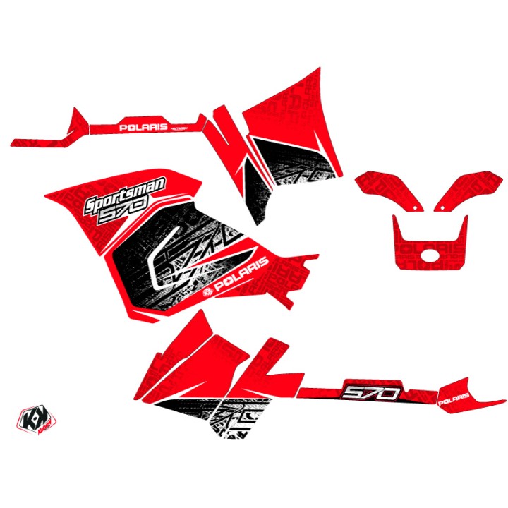 Kit Déco Quad Rock Polaris 570 Sportsman Forest Rouge (2014-2017)
