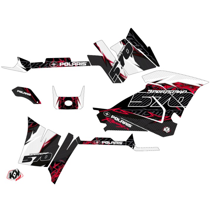 Kit Déco Quad Action Polaris 570 Sportsman Forest Rouge (2014-2017)