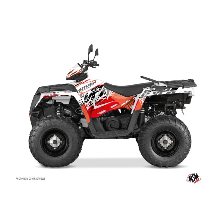 Kit Déco Quad Eraser Polaris 570 Sportsman Forest Rouge Blanc (2014-2