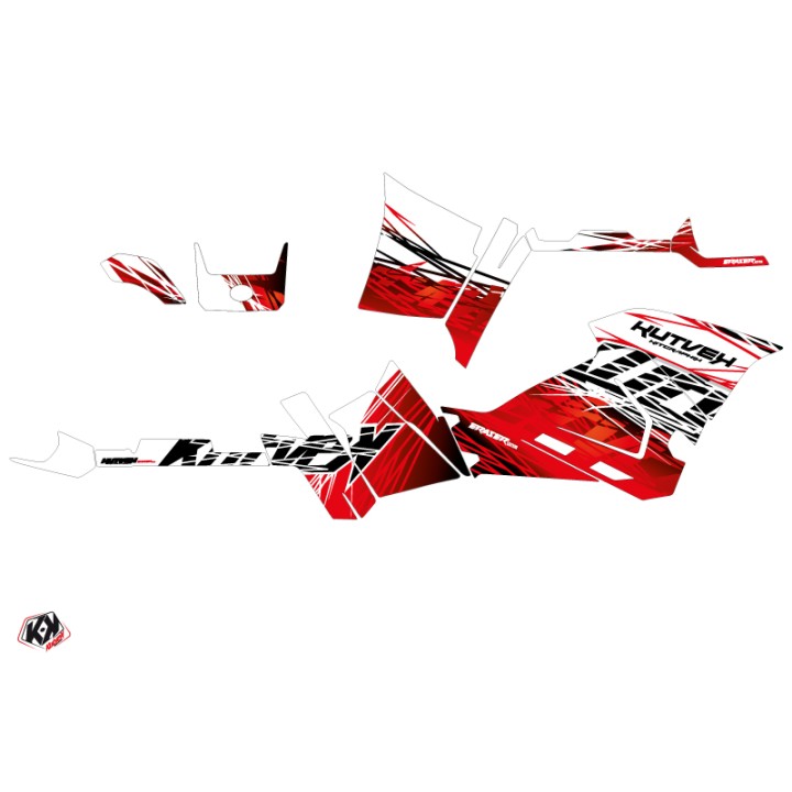 Kit Déco Quad Eraser Polaris 570 Sportsman Forest Rouge Blanc (2014-2