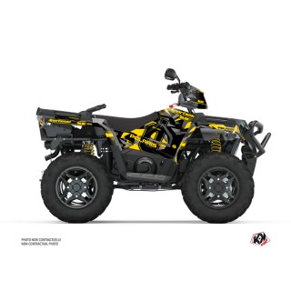 Kit Déco Quad Ohlins Polaris 570 Sportsman Forest Gris Jaune (2014-20