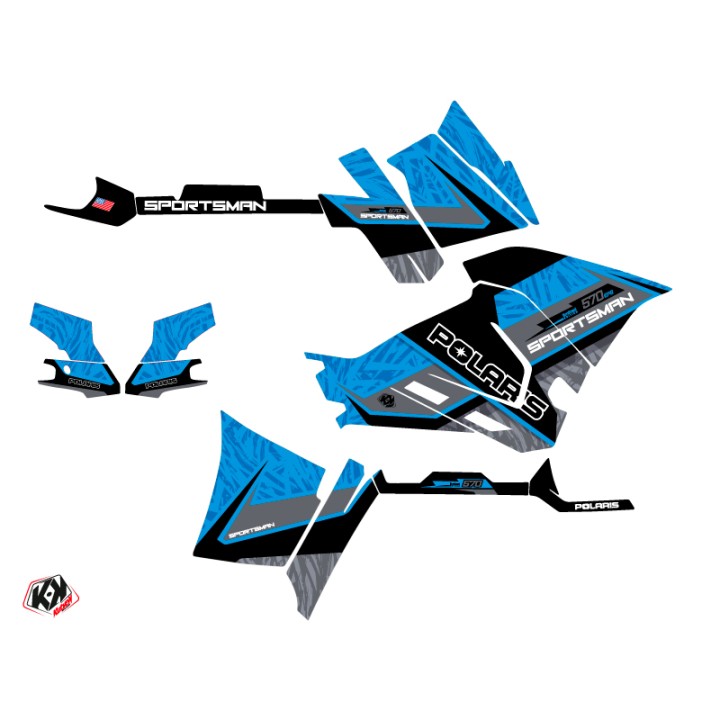 Kit Déco Quad Serie Polaris 570 Sportsman Forest Bleu (2014-2017)