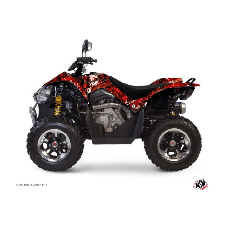 Kit Déco Quad Camo Kymco 450 MAXXER Rouge (2010-2023)