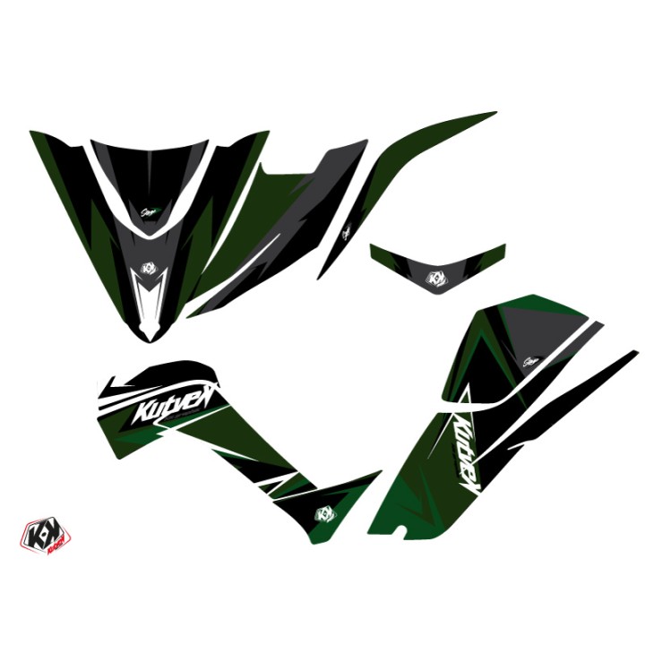 Kit Déco Quad Stage Kymco 450 MAXXER Noir Vert (2010-2023)