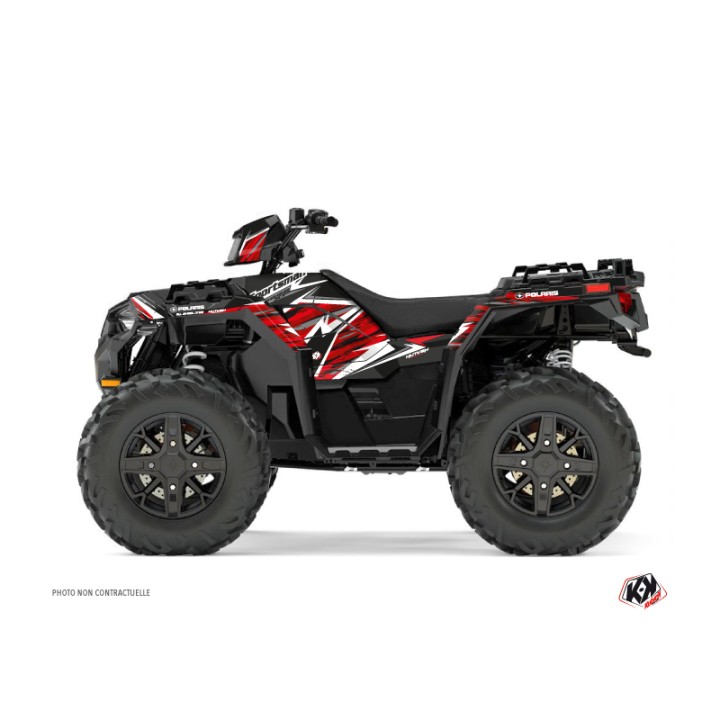 Kit Déco Quad Jungle Polaris 850 Sportsman Forest Noir Rouge (2013-20