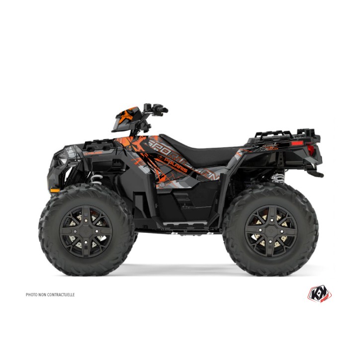 Kit Déco Quad Evil Polaris 850 Sportsman Forest Gris Orange (2017-202