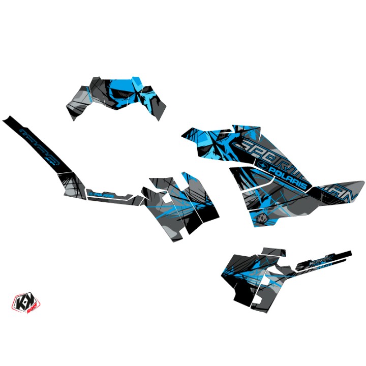 Kit Déco Quad Evil Polaris 850 Sportsman Forest Gris Bleu (2017-2020)