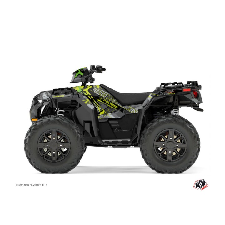 Kit Déco Quad Evil Polaris 850 Sportsman Forest Gris Vert (2017-2020)