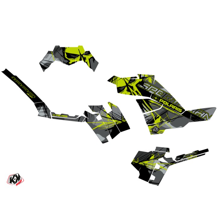 Kit Déco Quad Evil Polaris 850 Sportsman Forest Gris Vert (2017-2020)