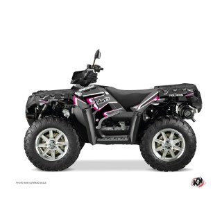 Kit Déco Quad Vintage Polaris 850 Sportsman Forest Noir Rose (2017-20