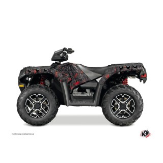 Kit Déco Quad Camo Polaris 850 Sportsman Forest Noir Rouge (2017-2020