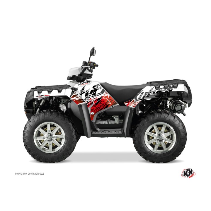 Kit Déco Quad Eraser Polaris 850 Sportsman Forest Rouge Blanc (2017-2