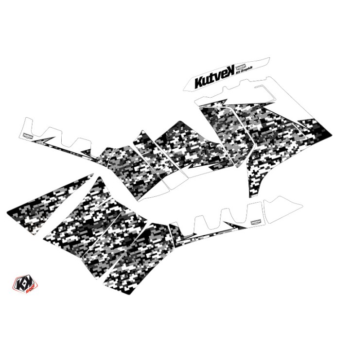Kit Déco Quad Predator Polaris 850 Sportsman Forest Blanc (2021-2023)