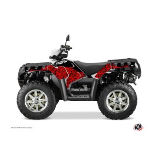 Kit Déco Quad Predator Polaris 850 Sportsman Forest Rouge Noir (2021-