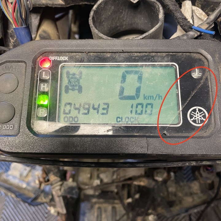 COMPTEUR QUAD 450 KODIAK YAMAHA (4943 km)