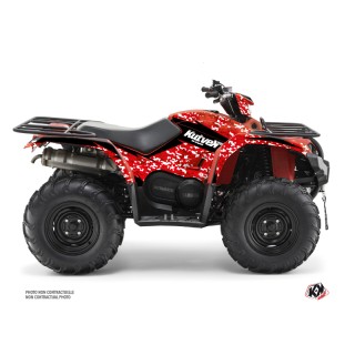 Kit Déco Quad Predator Yamaha 450 Kodiak Noir Rouge (2003-2017)