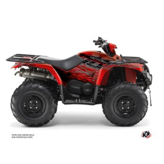Kit Déco Quad Eraser Yamaha 450 Kodiak Rouge Gris (2003-2017)