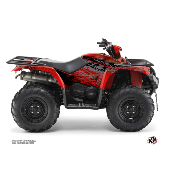 Kit Déco Quad Eraser Yamaha 450 Kodiak Rouge Gris (2003-2017)